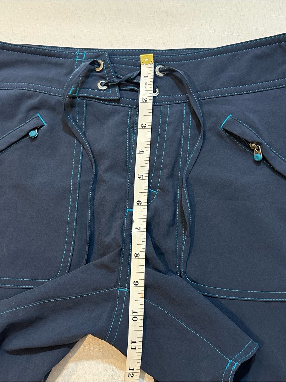 The North Face Women’s Navy Blue Board Shorts Swim Shorts Lace Up Large - Picture 8 of 16